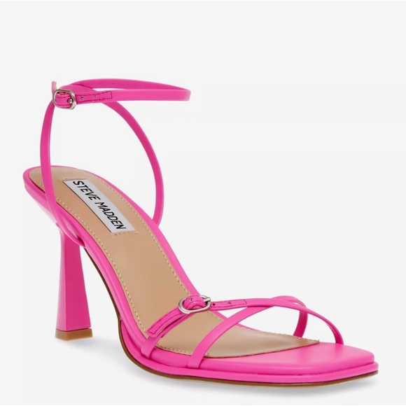 Steve Madden Shoes - Steve Madden Pink High Heel zarya dark pink fuschia Sandals 8.5 New